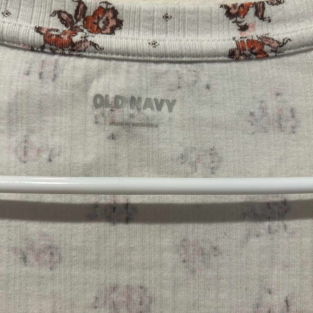 Old Navy Floral Long Sleeve Crop Top M - Picture 4 of 6